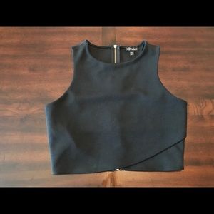 Black crop top